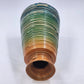 Colorful Coiled Rattan Vase Decorative Basket Boho Woven Art Dried Plant Holder