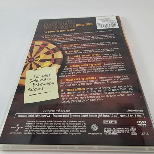 Northern Exposure The Complete Third Season 2005 3 Double Sided DVD Disc Set