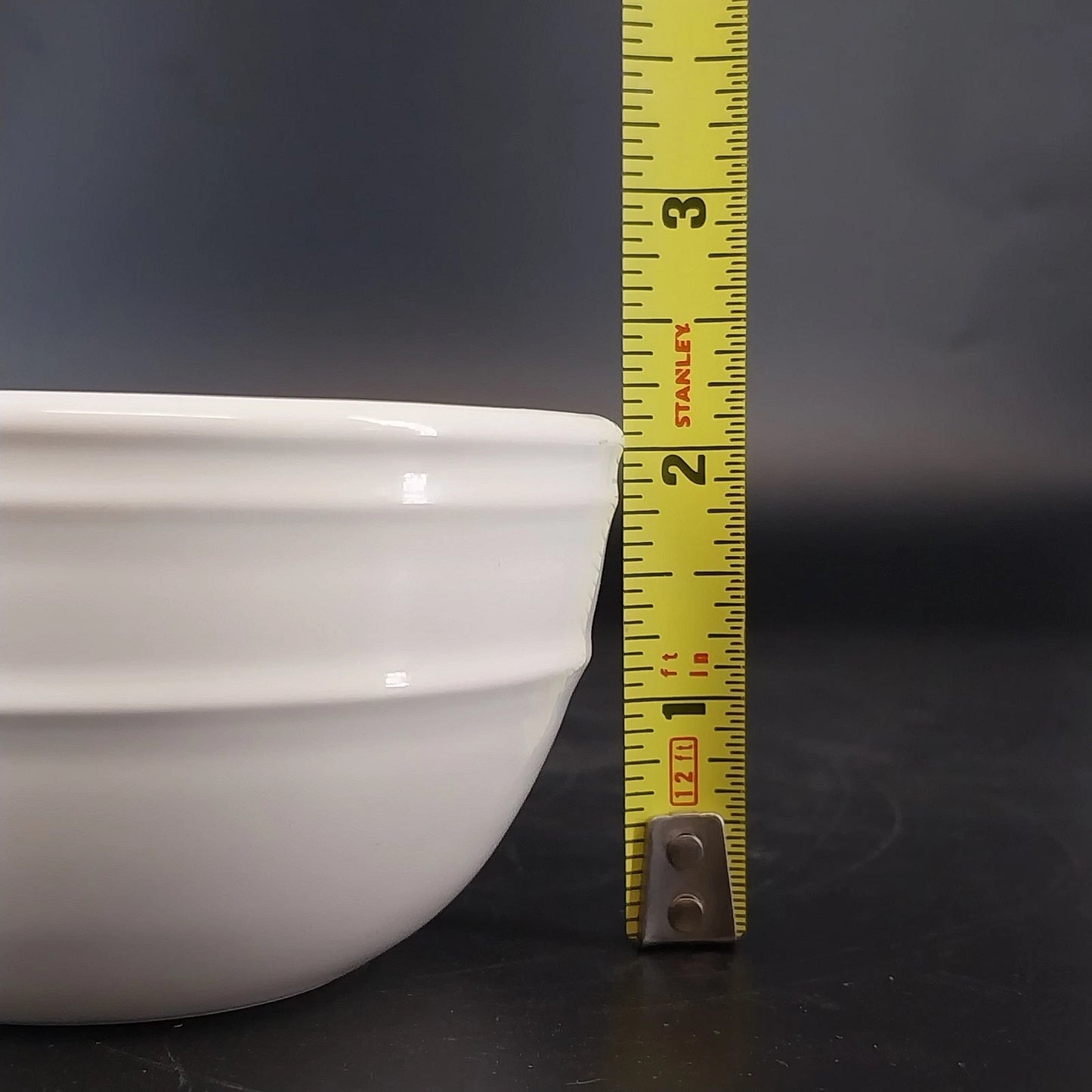 JCPenney Home White Ceramic Ramekin Bowl 4" Round Custard Dessert Baking Dish