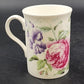 2 Crown Trent Coffee Mug Tea Cups Pink Peony & Pink Roses Bone China England