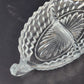 Fostoria American Relish Boat Divided Clear Glass Cubist Dish 11 Inch