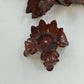 Red Cast Iron Rabbit Votive Candle Holders Chimney Wall Sconces 23" Vintage
