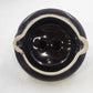 Japan Brown Ceramic Teapot Hand Painted Asian Landscape Gold Trim 6"h Lid Handle