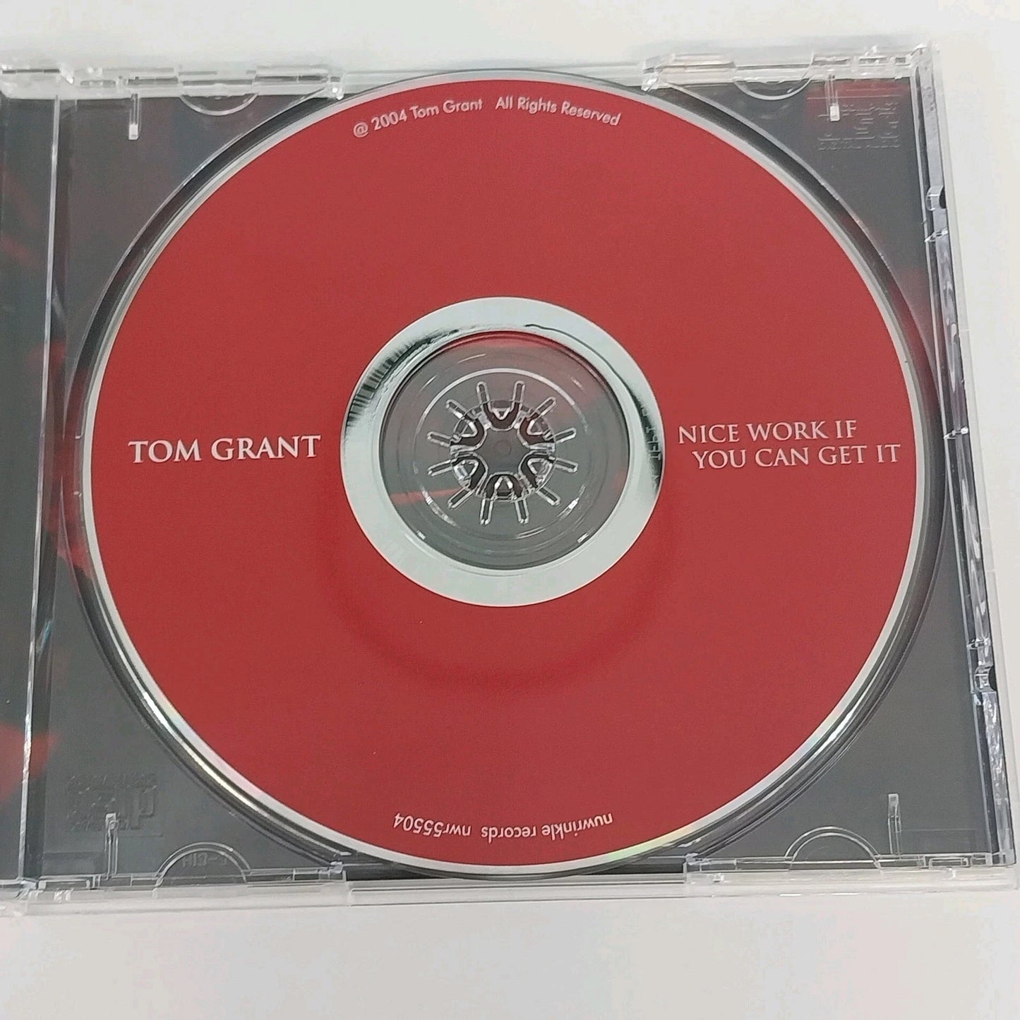 Tom Grant Nice Work If You Can Get It CD Smooth Jazz Piano Contemporary 2004 USA