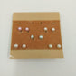 Set of 5 Pair of Small Faux Pearl Beads Jewelry Earrings Pink White Green Blue