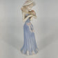 Porcelain Figurine Girl 8" Gifts by House of Lloyd Gathering Flowers Vtg 1998