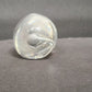 Art Glass Mouse Clear Hand Blown Paperweight Figurine 4" Long Vintage