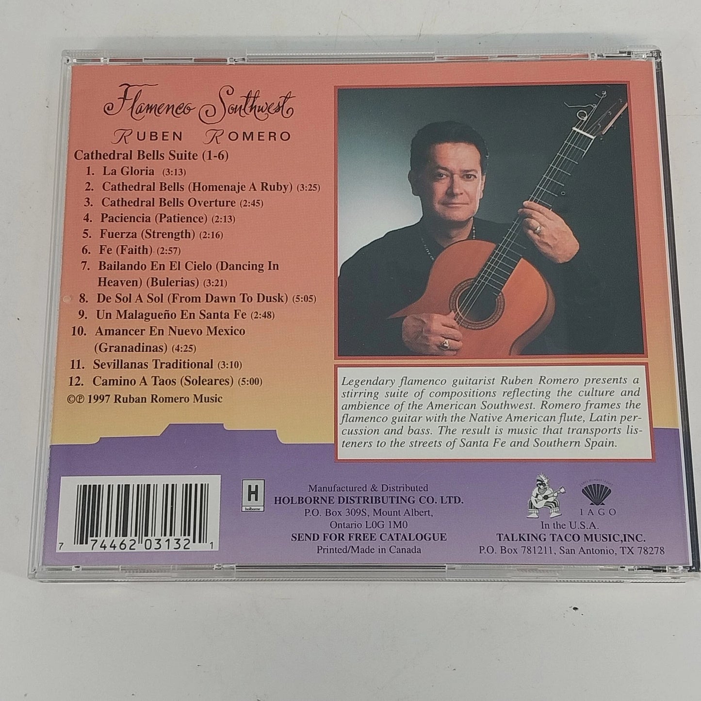 Ruben Romero Flamenco Southwest CD Flamenco Guitar New Age World Music Instrmntl