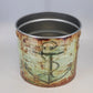Vintage Designer Home Metal Ice Bucket Old World Map Nautical