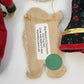 Christmas Ornaments Lot 4 Elf Knitting Lady Guitar Newfoundland Dog Mixed Media