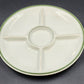 Jackson Vitrified 5 Section Divided Plate 9.25” x 1" Falls Creek PA USA Vintage
