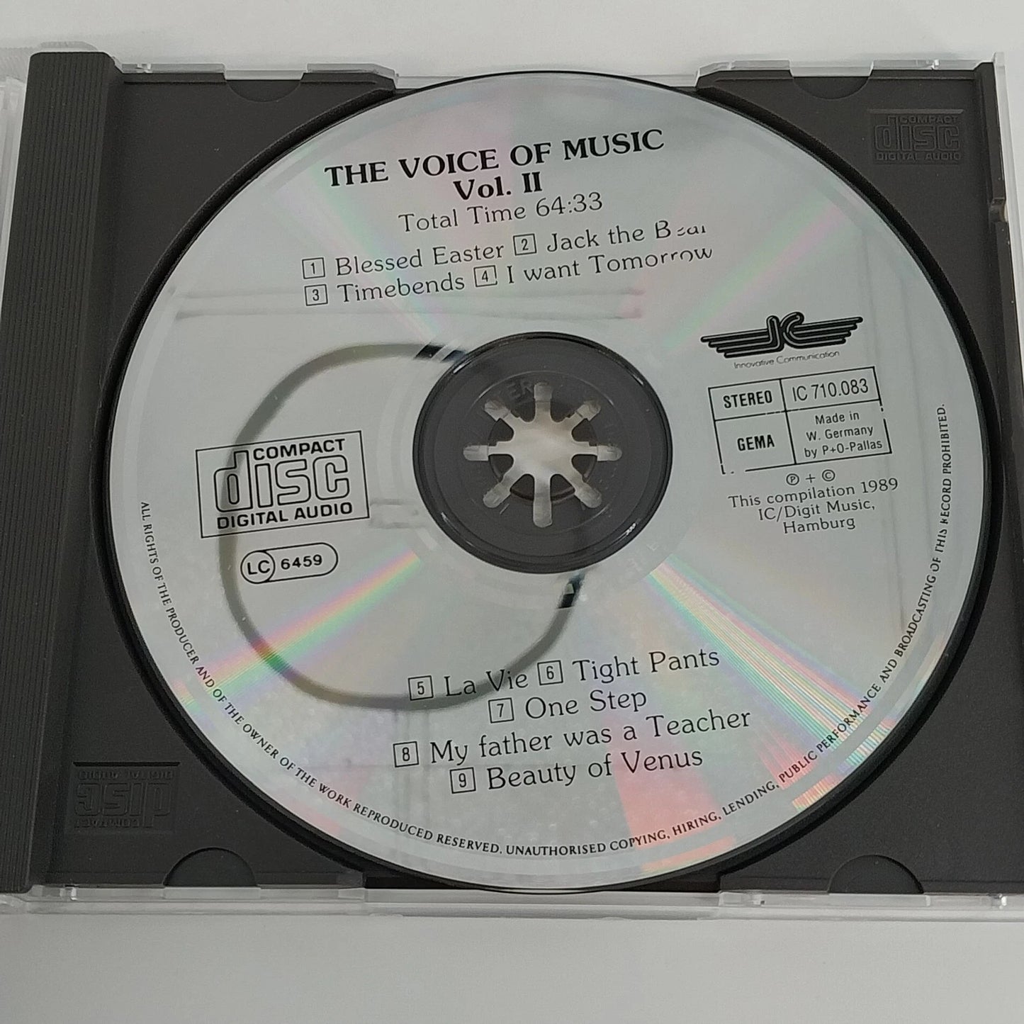 The Voice of Music Volume 1 & 2 CD Lot Electronic Ambient I/C Digit Music 1989