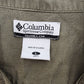 Columbia Sportswear Short Sleeve Shirt Large Dark Khaki Men's Utility Button Up