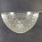 Vintage Federal Glass Thumbprint Iridescent Punch Bowl Set 7 Cups Ladle