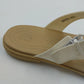 Crocs Iconic Comfort Tulum Sandals White Straps Women's 7 Buckle Comfort Slipper