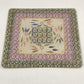 2 Piece Glass Square Trivet Set Temp-Tations by Tara Confetti Kitchen 8" & 7" sq