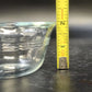6 Pc Pyrex 463 Clear Glass Custard Cups Bowls Ramekins 6 oz Scalloped Flared Rim