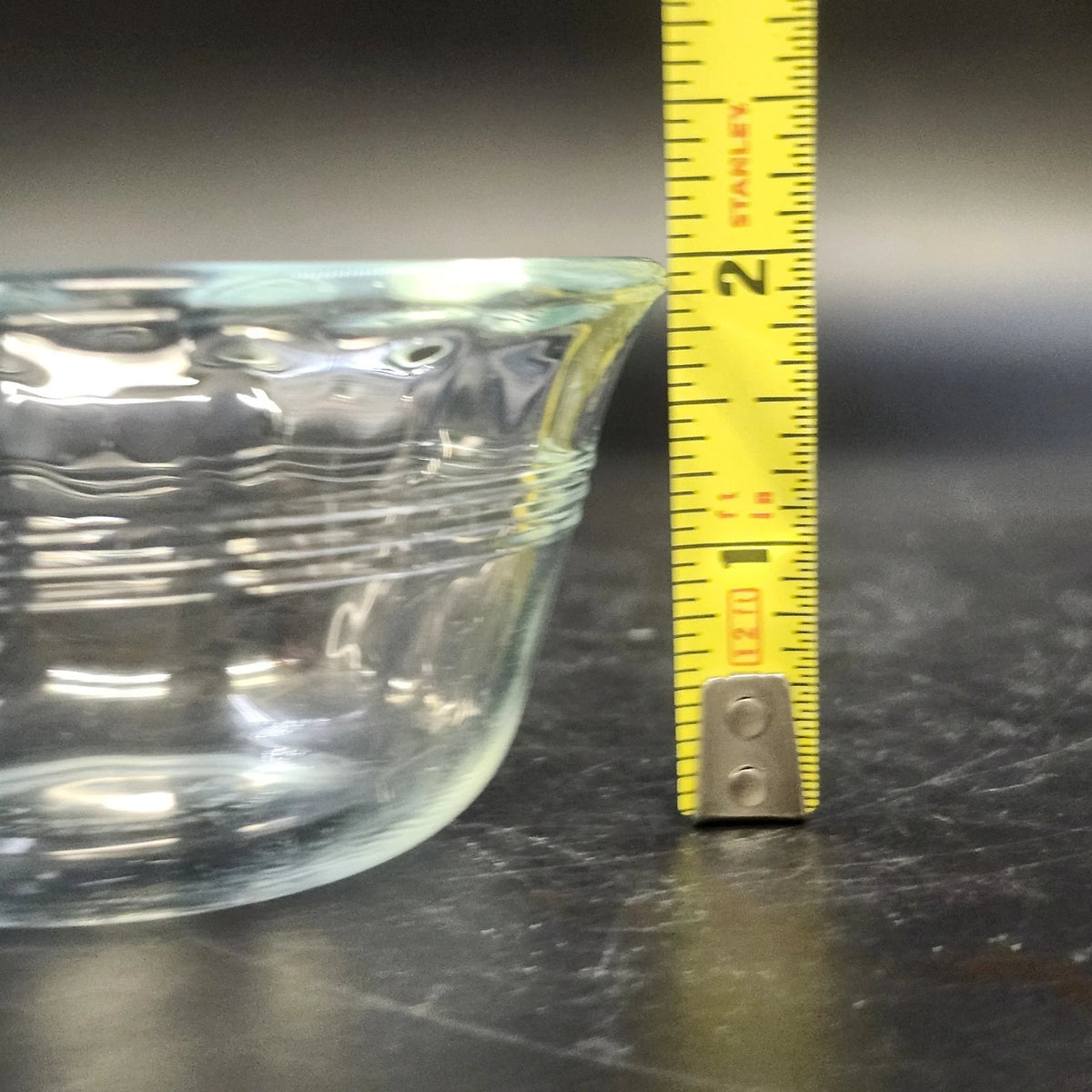 6 Pc Pyrex 463 Clear Glass Custard Cups Bowls Ramekins 6 oz Scalloped Flared Rim