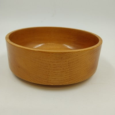 Maple Brown Mulberry Glossy Wooden Serving Salad Fruit Bowl Round Hand Made 7"