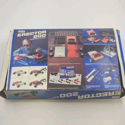 Gabriel Erector 200 Set 32200 Incomplete w/ Box Vintage 1981 System