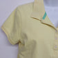 IZOD Women's Yellow Stretch Polo Shirt Large Cotton Blend Short Sleeve Classic