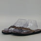 Montego Bay Club Flat Sandals Womens Size 8 Gold Glitter Straps Beach Flip Flops