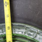 Anchor Hocking Cameo Ballerina Green Uranium Glass Grill Plate 10.5" Vintage