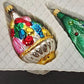 6 Kurt Adler Ornaments Box Set Mercury Blown Glass Christmas Vintage Columbia