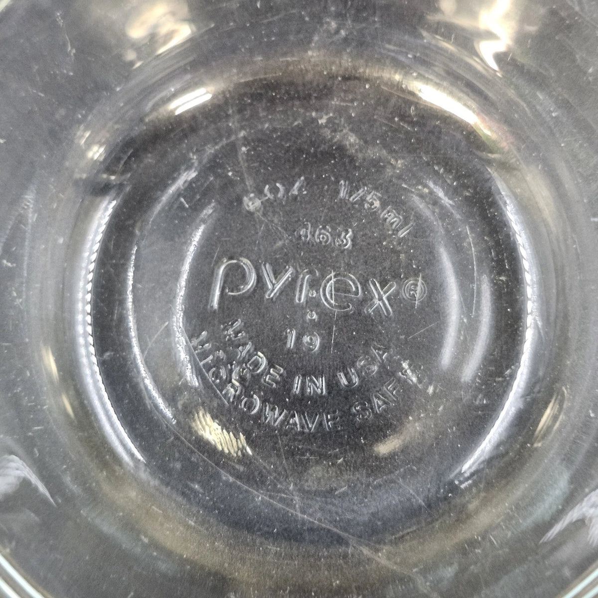6 Pc Pyrex 463 Clear Glass Custard Cups Bowls Ramekins 6 oz Scalloped Flared Rim