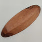 South African Hand Carved Hand Painted Wood Oval Decorative Bowl Abstract 12.5"