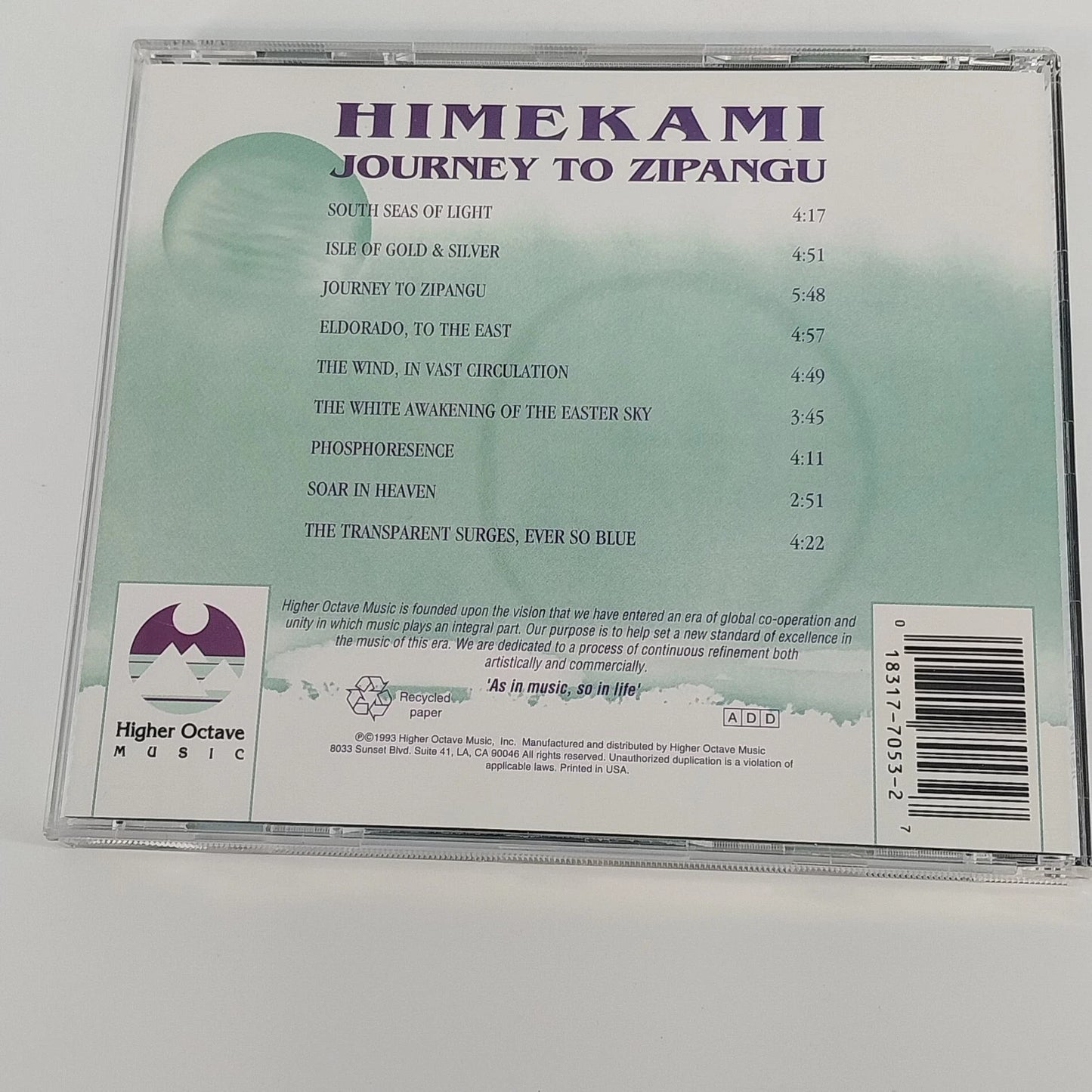 Himekami 3 CD Moonwater Snow Goddess Journey to Zipangu New Age Higher Ocative