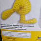 Peanuts Woodstock Crochet Kit DIY Craft Yarn Needle Stuffing Complete New Sealed