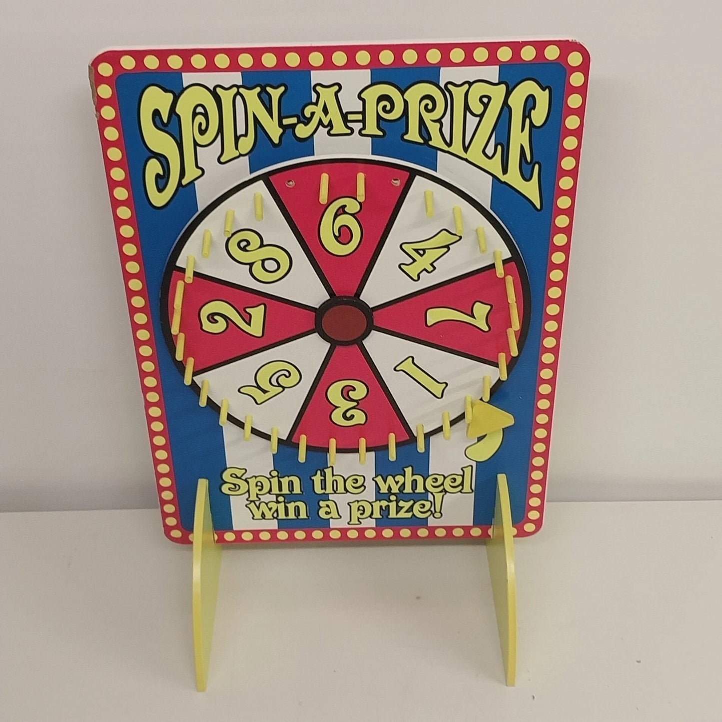 Fun Express Spin-A-Prize Wheel Carnival Party Spinner Game 22" Missing 2 Pegs