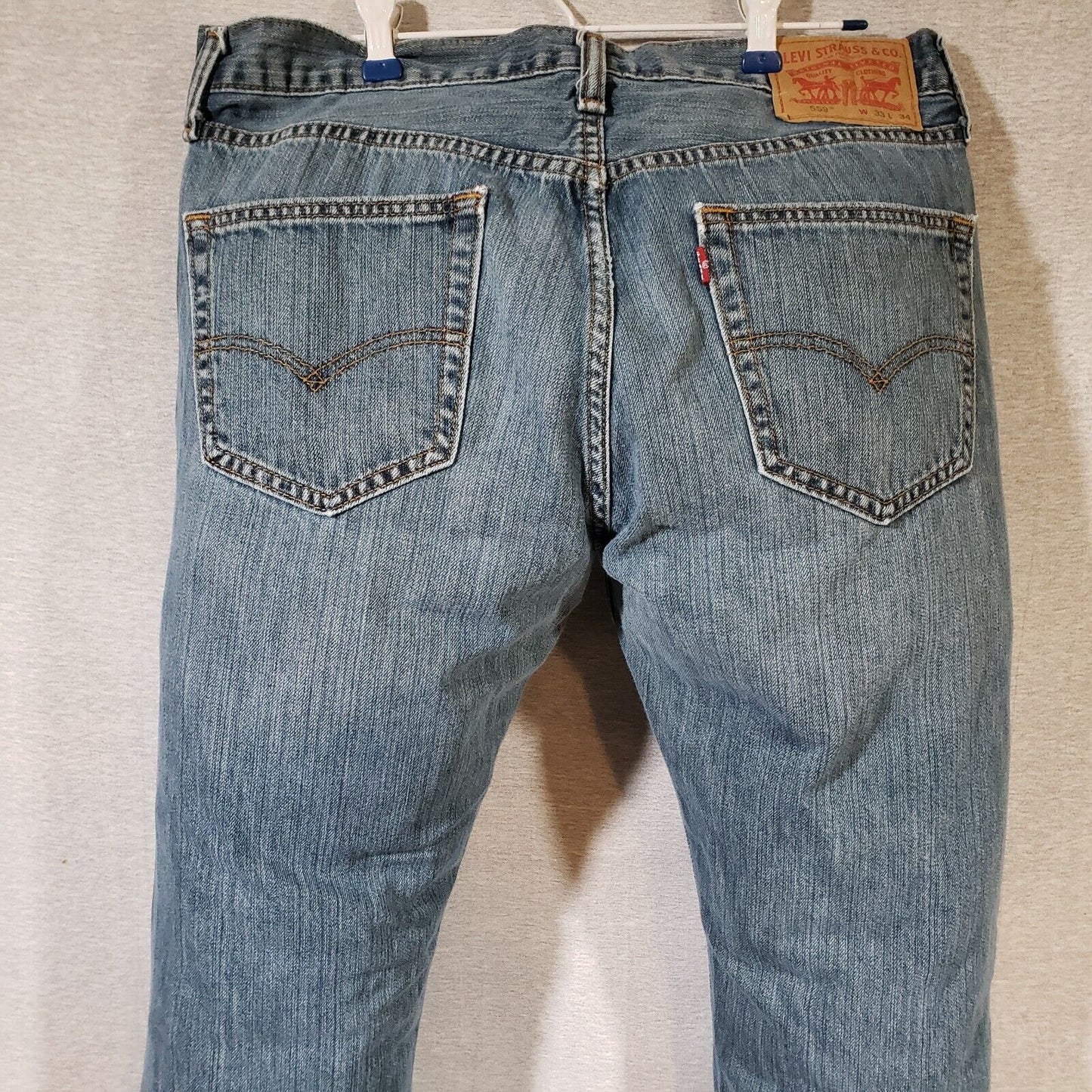 Levi's 559 Relaxed Straight Blue Jeans Mens 34x32 Classic Denim