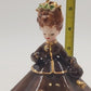 Lady in Brown Dress Josef Originals Porcelain Morning Noon & Night Series 5.5”