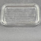 Pyrex 502-C Ribbed Lid Cover Clear Rectangle Glass Refrigerator Dish 6.8"x4.25"