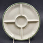 Jackson Vitrified 5 Section Divided Plate 9.25” x 1" Falls Creek PA USA Vintage