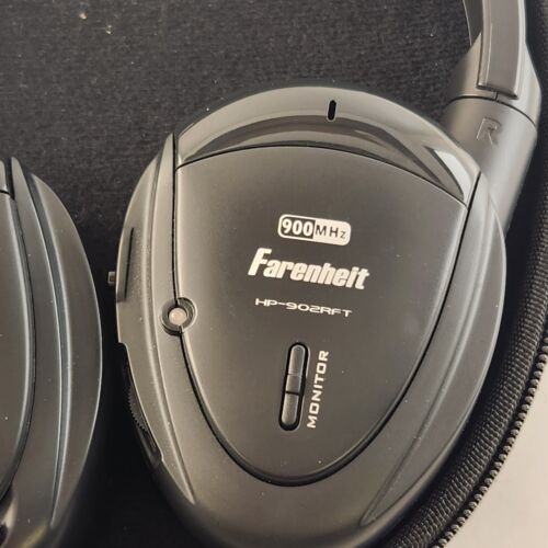 Farenheit Headphone And Accessory Case Semi Hardshell Protection Black 900MHz