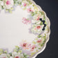 Limoges France Floral Plate Gold Trim Scalloped Handles 9.75 Inch Porcelain Serving Dish Antique