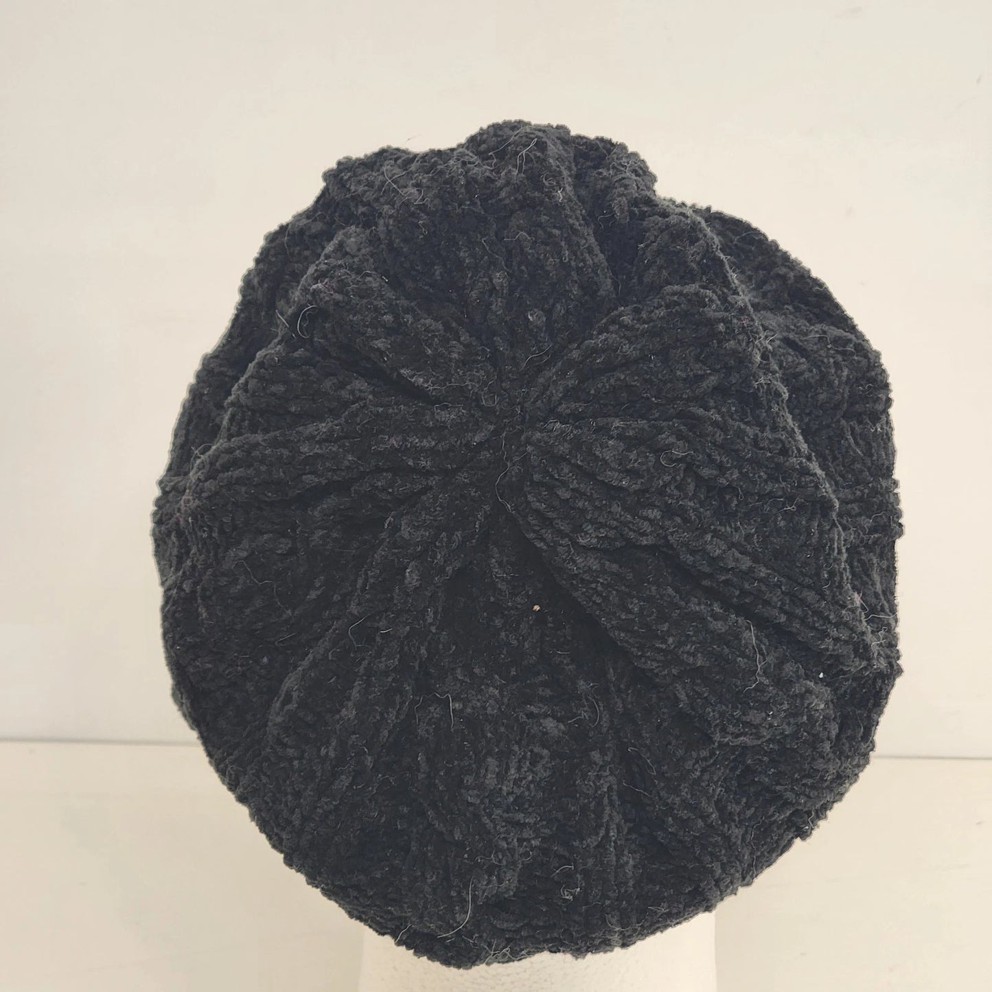 Black Knit Beanie Winter Hat One Size Unisex 100% Acrylic Watch Cap Minimalist