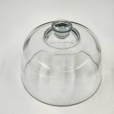Teakwood Cheese Board Tray Marble Slab & Glass Dome Dolphin