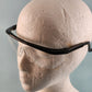 ERB Sting Ray Safety Glasses Half Frame Telescoping Temples UV Protection Z87.1+ (Black, Clear & Untreated)