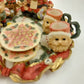 Popular Imports T1261 Mini Tea Set 1994 Christmas Wreath Polystone Resin
