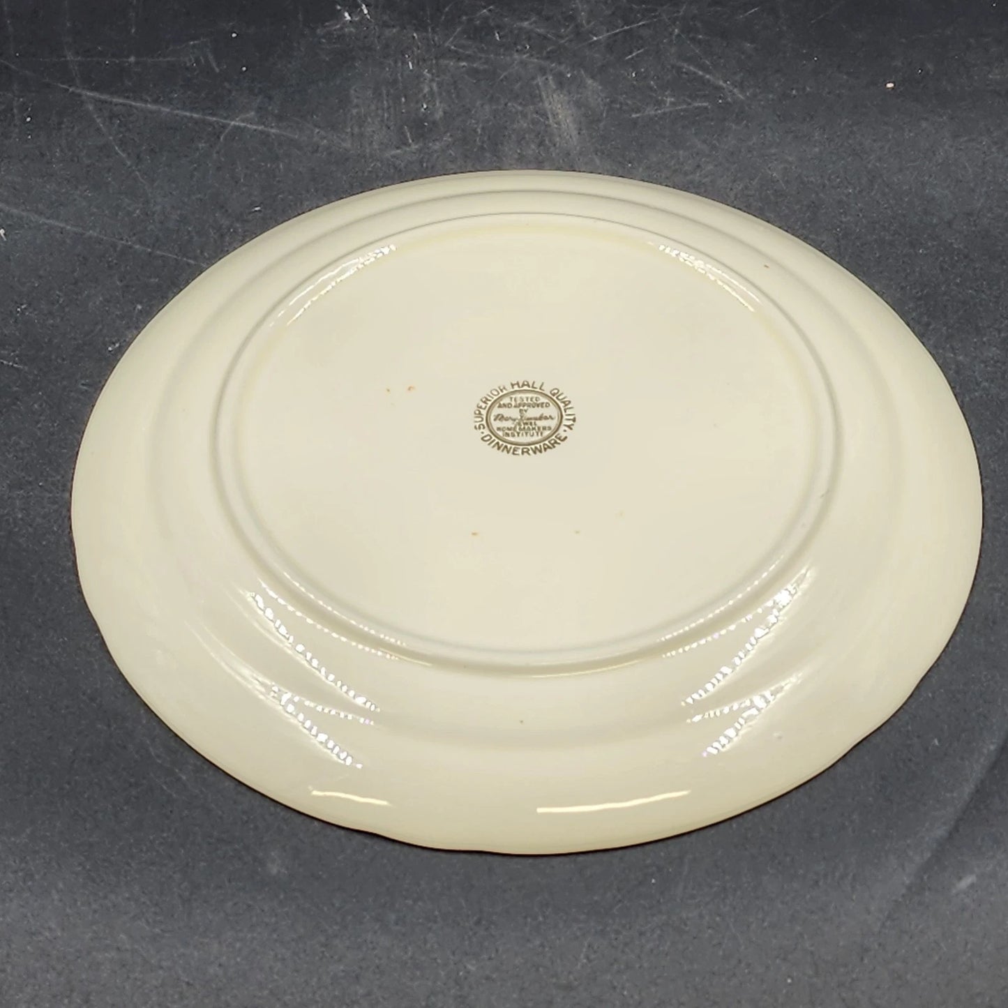 Autumn Leaf Breakfast Plate 9.25" Hall's Superior for Jewel Tea MCM Vintage