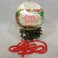 1970s Hallmark The Kissing Ball Hanging Mistletoe Ornament Satin Christmas Ball