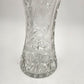 Imperlux Germany 12"x5" Lead Crystal Vase Flared Hand Cut Floral VTG Glass