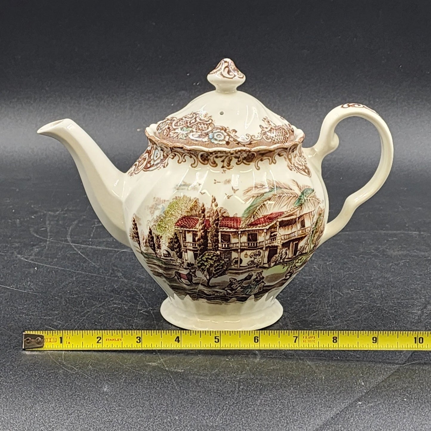 Johnson Bros Heritage Hall Teapot Staffordshire Ironstone Spanish Hacienda 4411