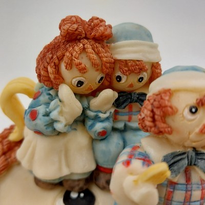 Popular Imports Mini Tea Set Raggedy Ann Style USA 1994 Collectible 5.25"