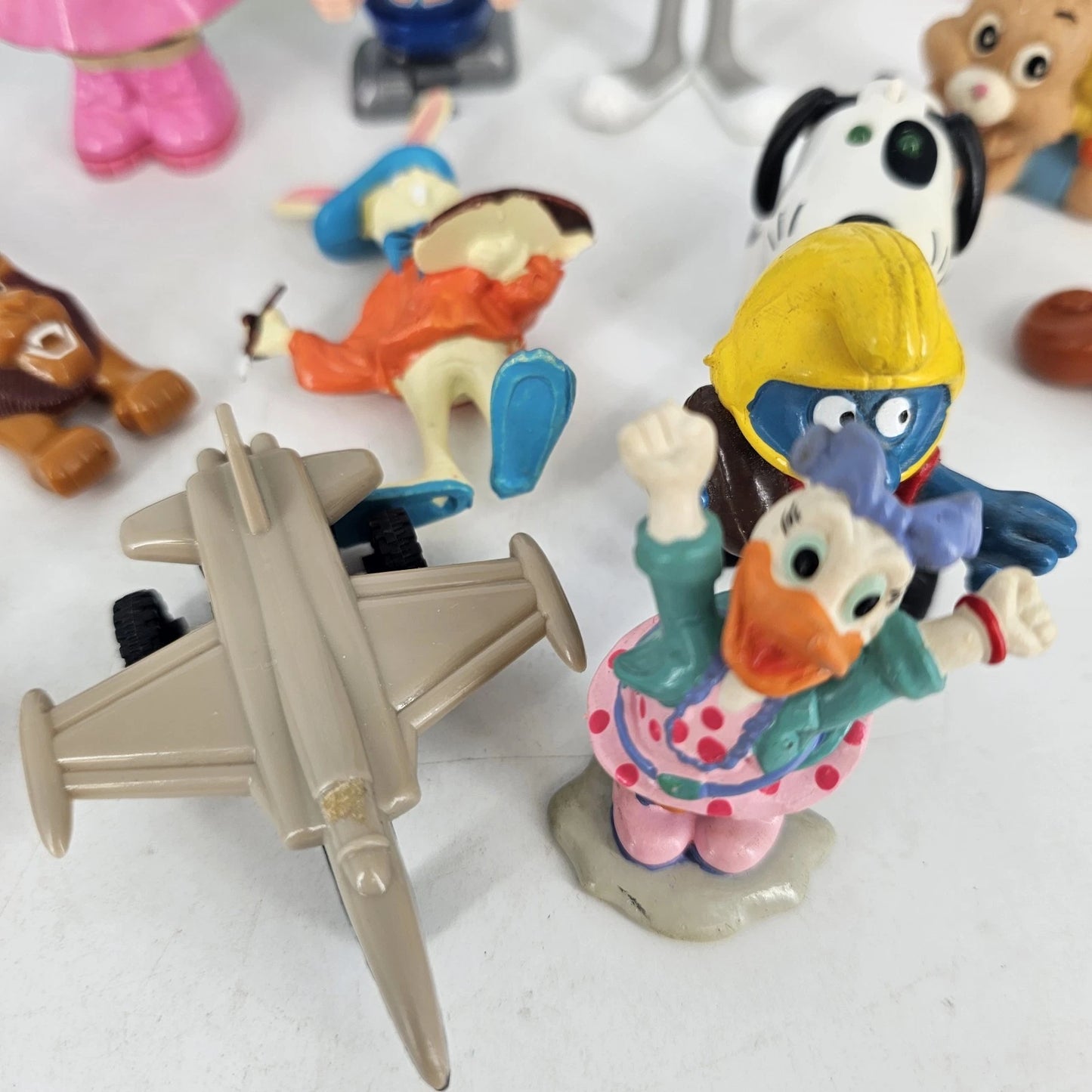 Mini Toy Lot 25 Pc Disney Peanuts Smurfs McDonalds Tomy Micropets Pony Vintage