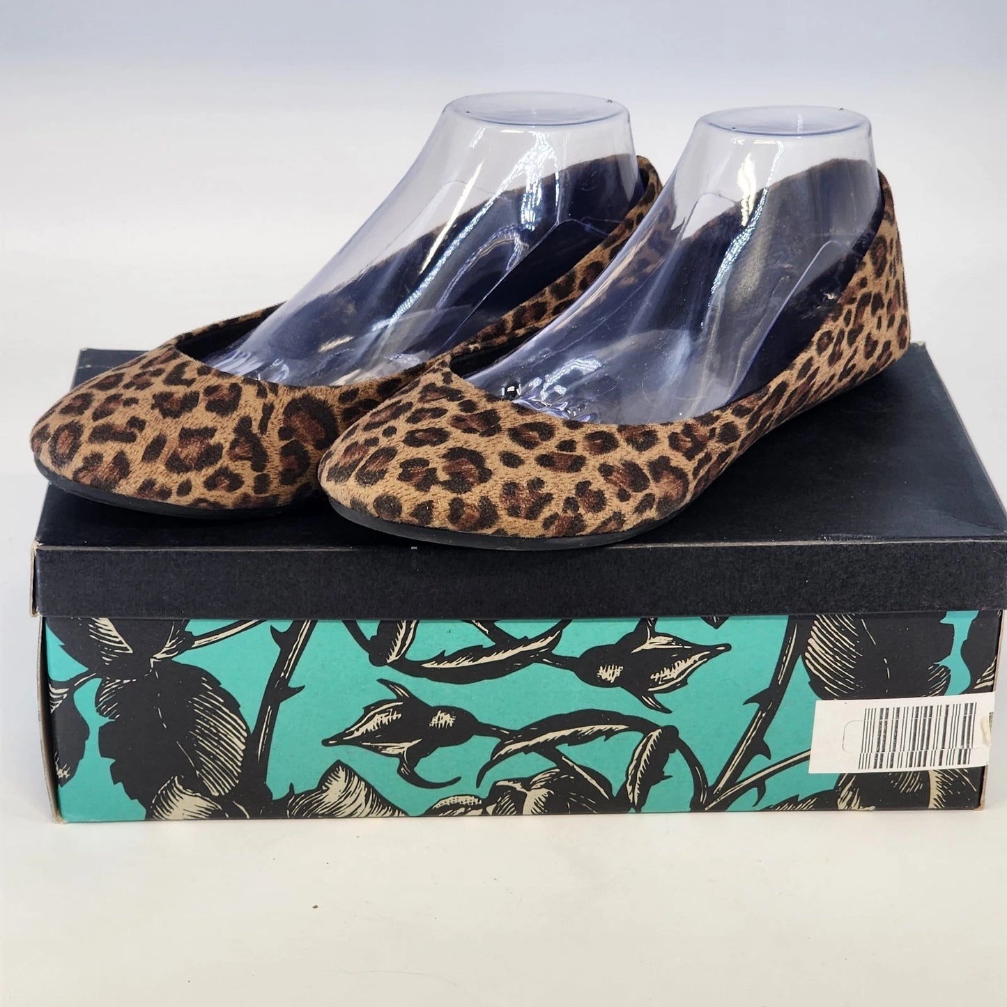 Lower East Side Leopard Print Loafers Women 9 Slip On Animal Print Flats Shoes